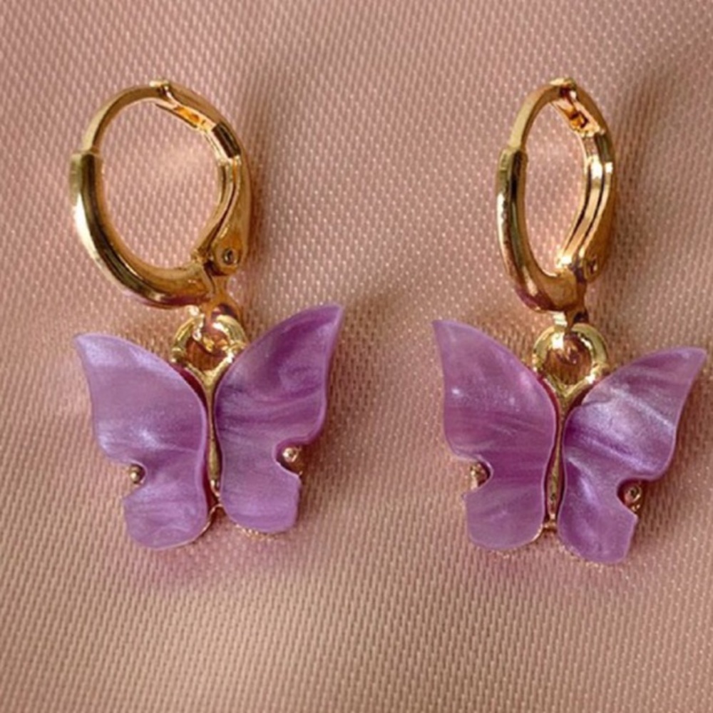 🦋Magenta Butterfly Earrings